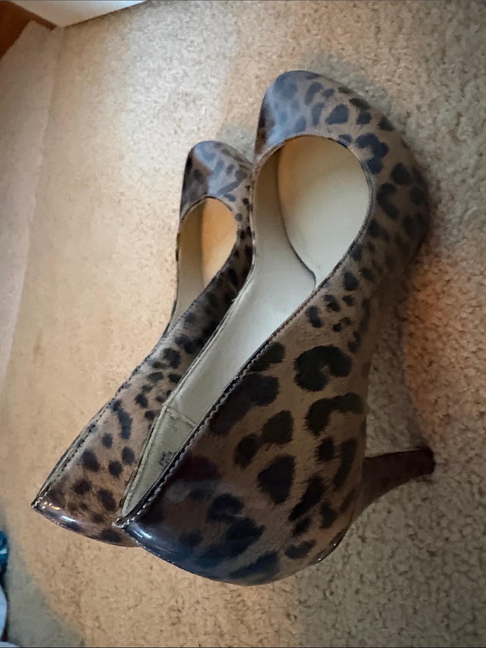 Liz Claiborne Leopard-Print Pump in Brown and Black size 9.5 m